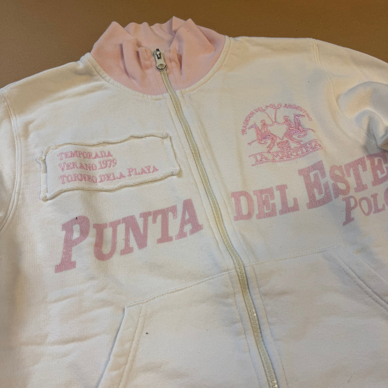 Detailansicht: Sourced limited accessories and clothes La Martina Punta del Este zip-up jacket – Logo, Nähte oder Material