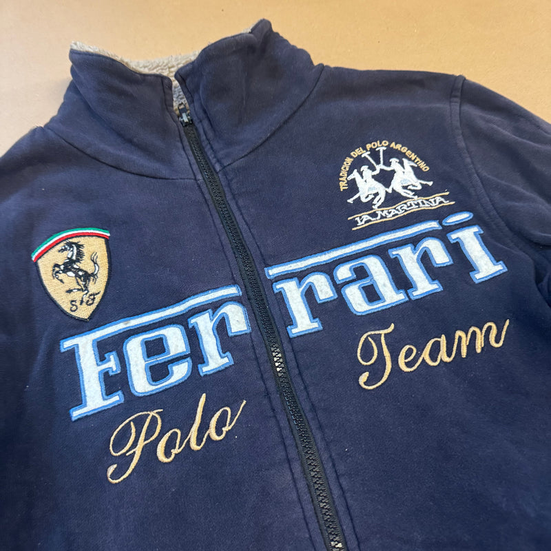 Detailansicht: Sourced limited accessories and clothes La Martina Ferrari vintage zipped jacket – Logo, Nähte oder Material