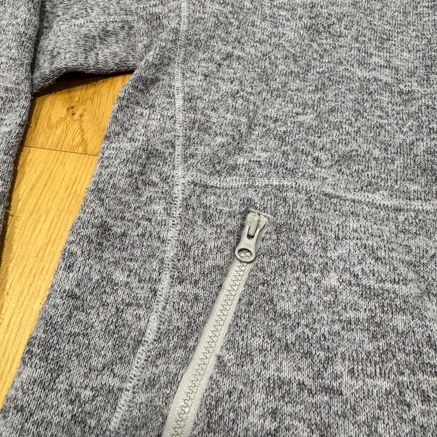 The North Face soft grey fleece jacket