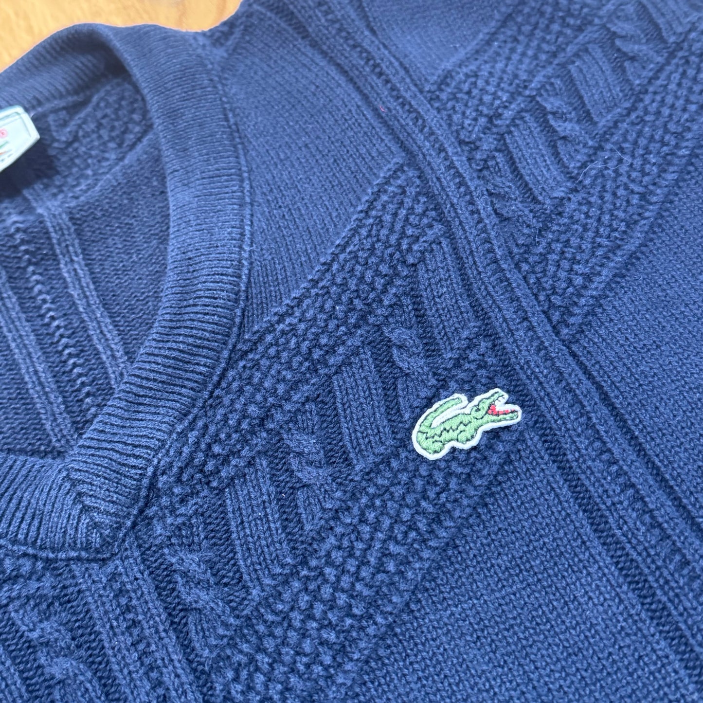 Lacoste vintage knitted sweatshirt