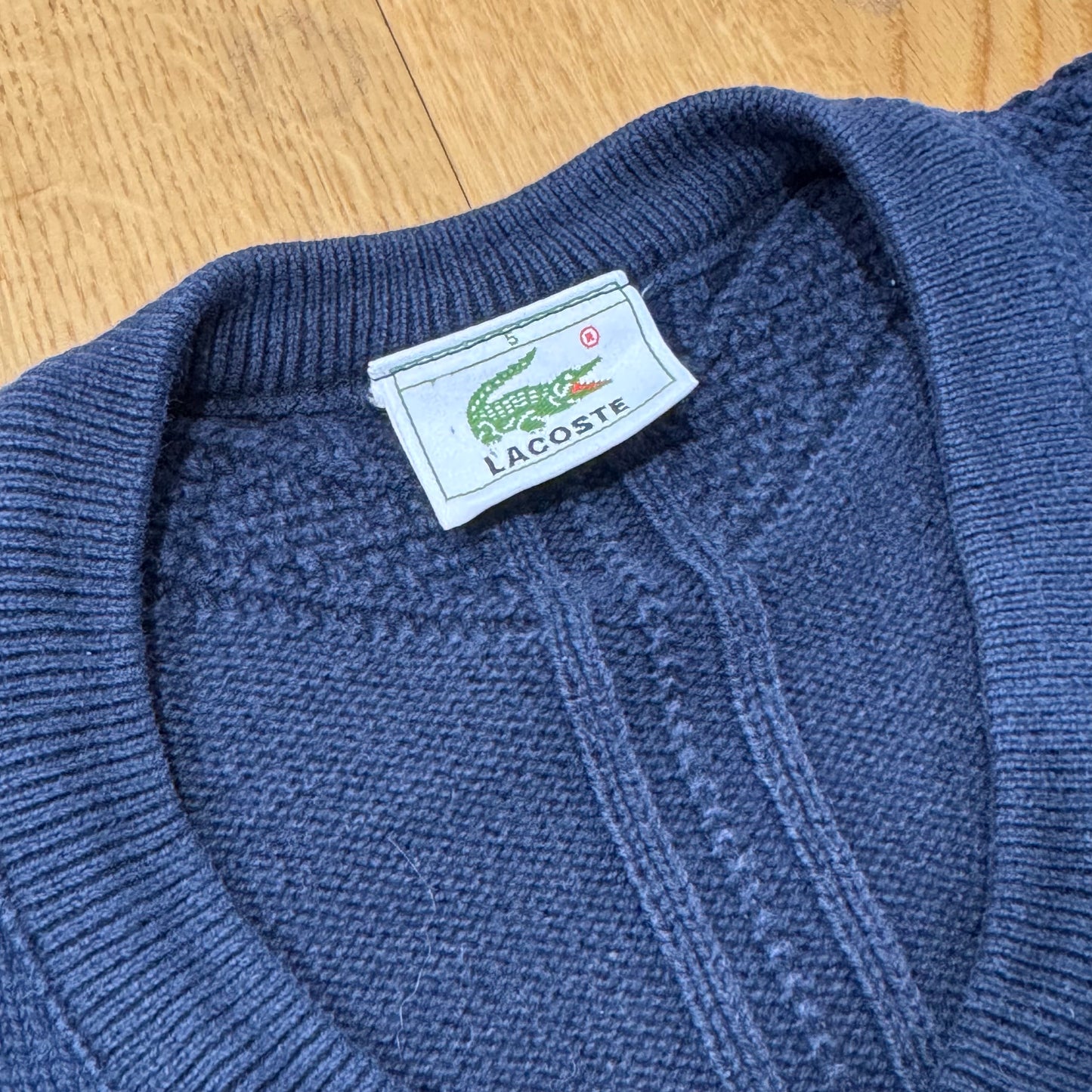 Lacoste vintage knitted sweatshirt