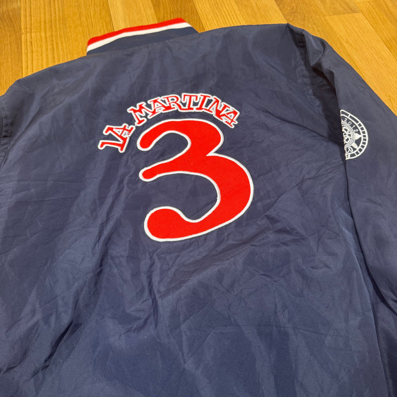 Detailansicht: Sourced limited accessories and clothes La Martina Porsche 2012 retro track jacket – Logo, Nähte oder Material