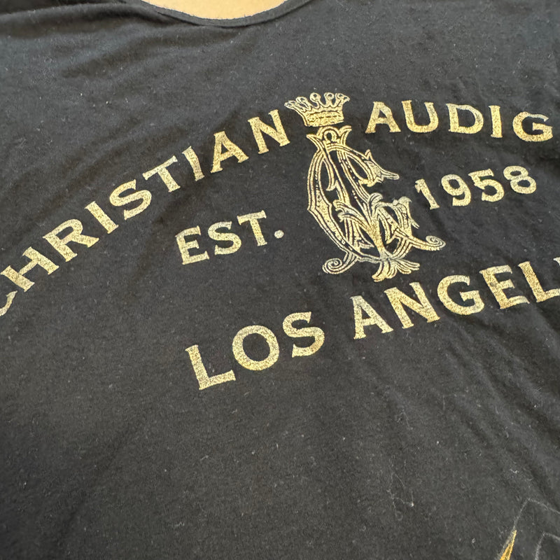 Detailansicht: Sourced limited accessories and clothes Christian Audigier Y2K vintage dress – Logo, Nähte oder Material