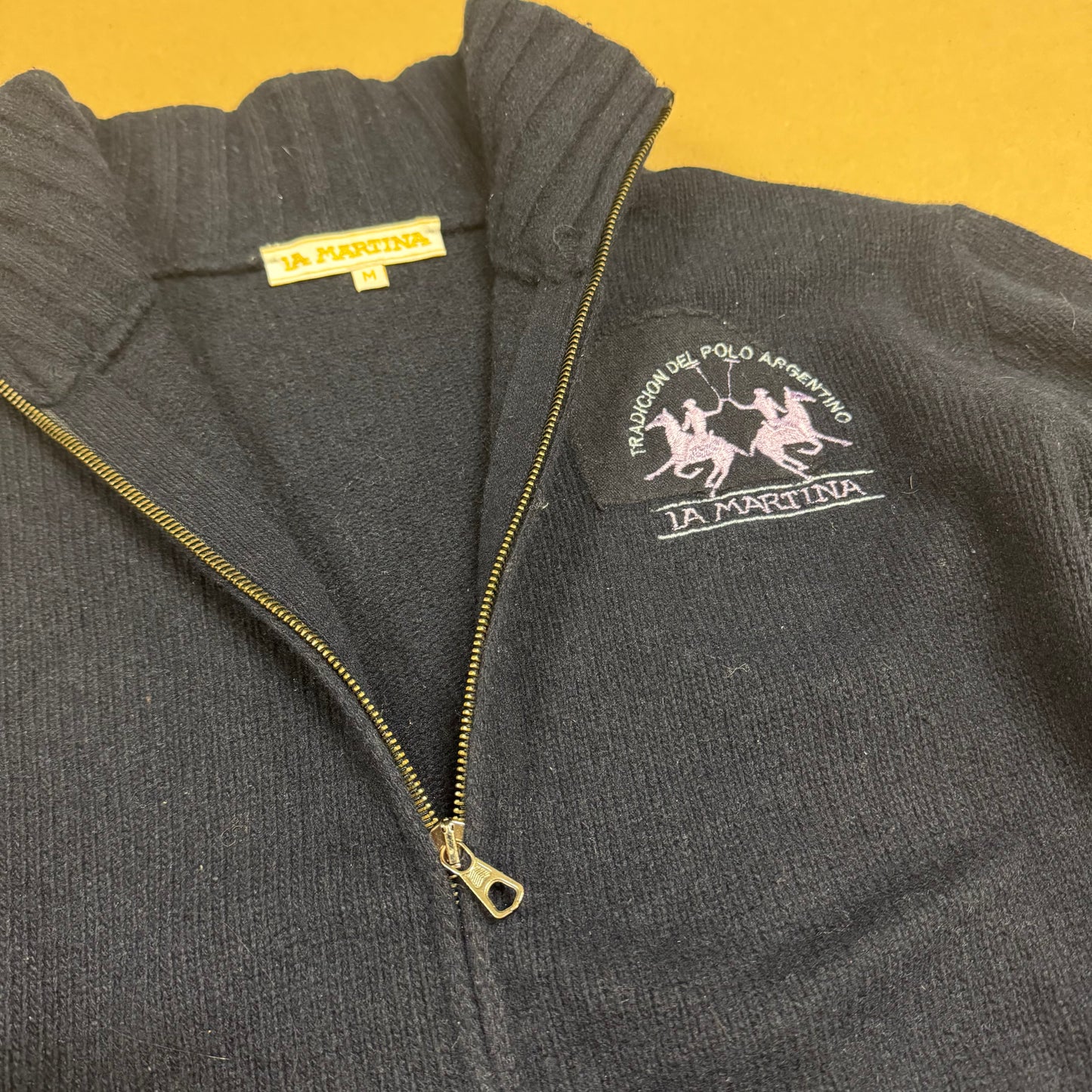 La Martina cozy women’s wool zip-up jacket