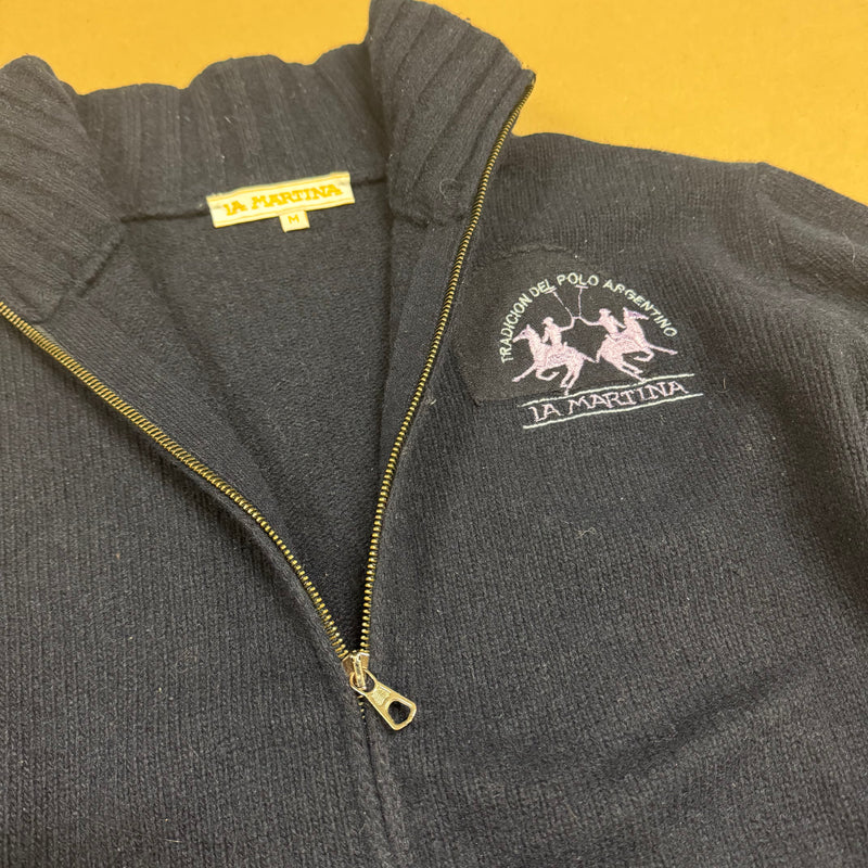 Detailansicht: Sourced limited accessories and clothes La Martina cozy women’s wool zip-up jacket – Logo, Nähte oder Material