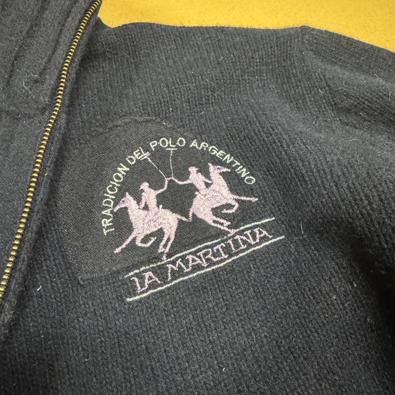 Detailansicht: Sourced limited accessories and clothes La Martina cozy women’s wool zip-up jacket – Logo, Nähte oder Material