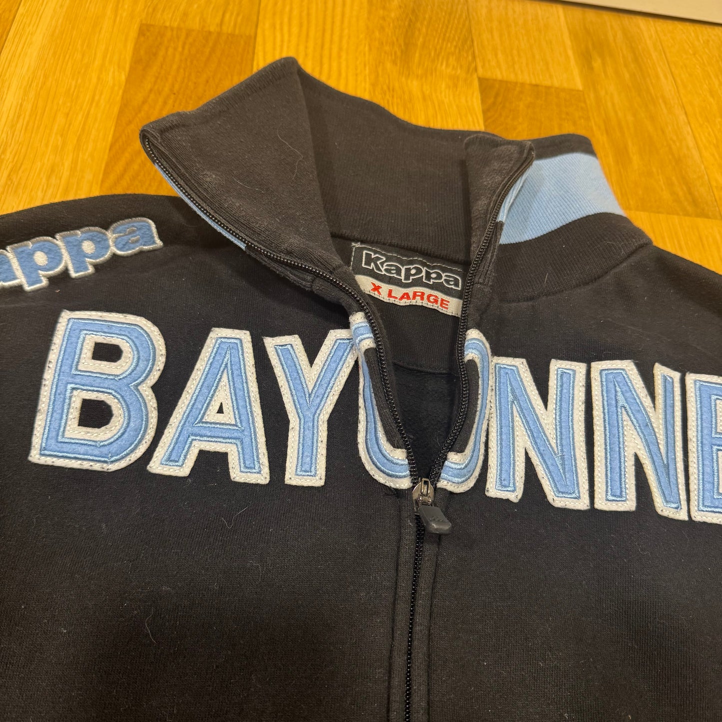 Kappa Bayonne streetwear black track jacket