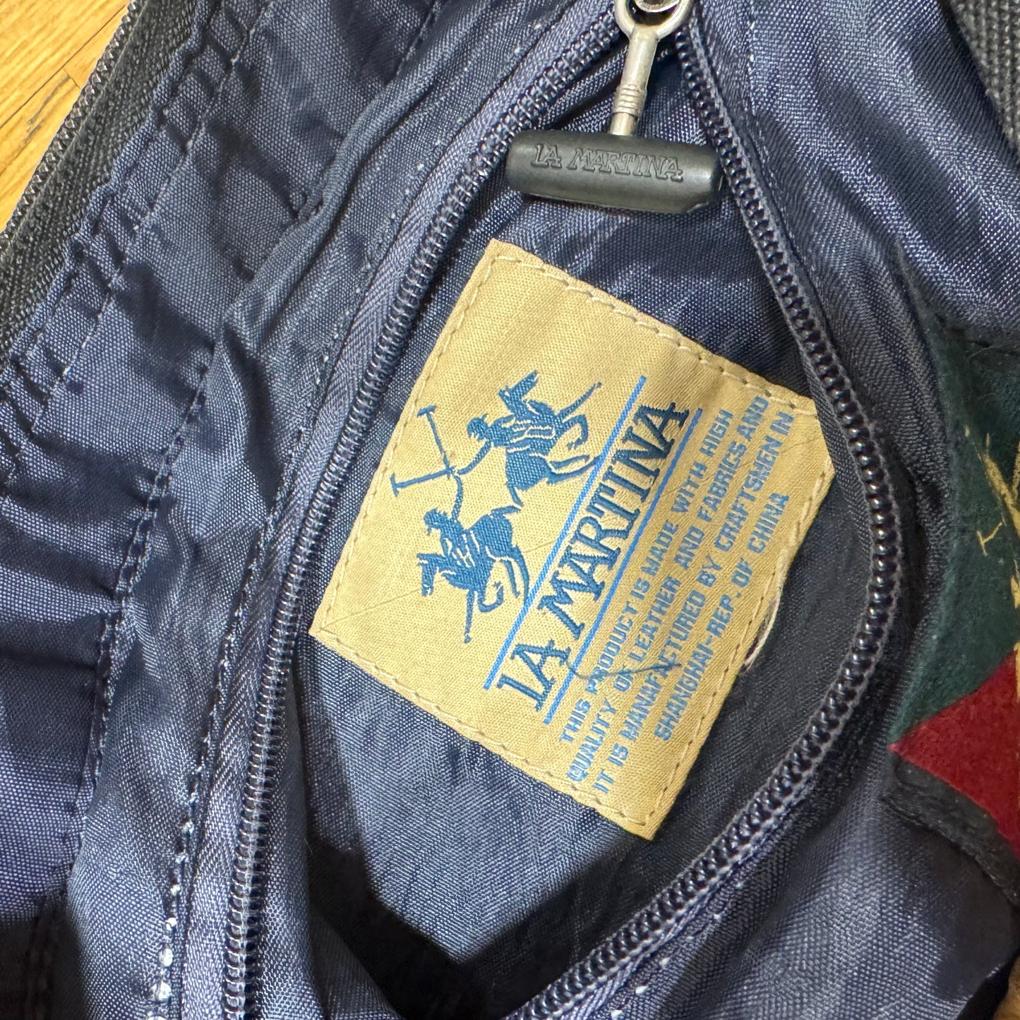 La Martina Saddlery black handbag