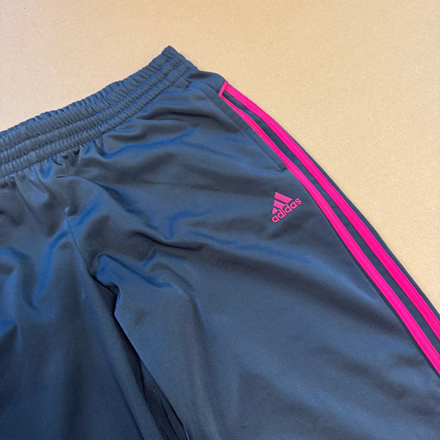 Adidas pink stripes vintage trackpants