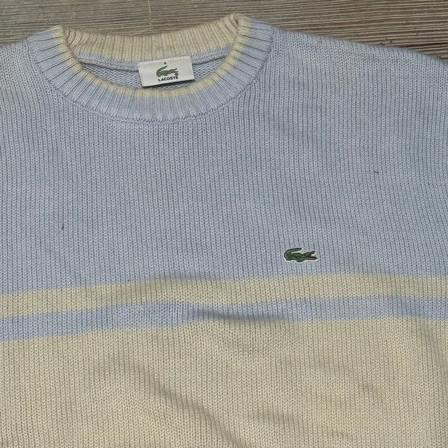 Lacoste vintage baby blue streetwear sweatshirt