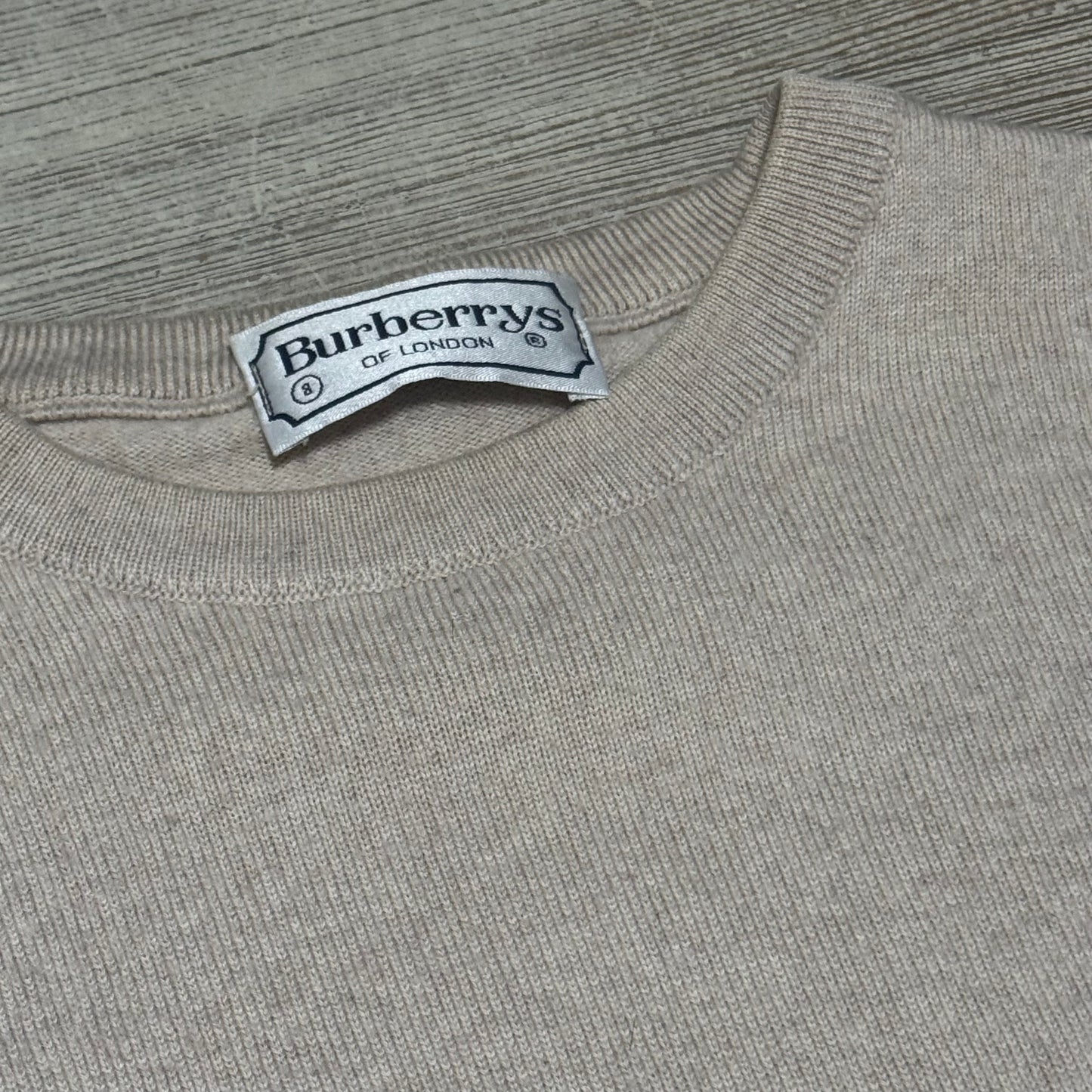Burberry’s London cream vintage wool sweatshirt