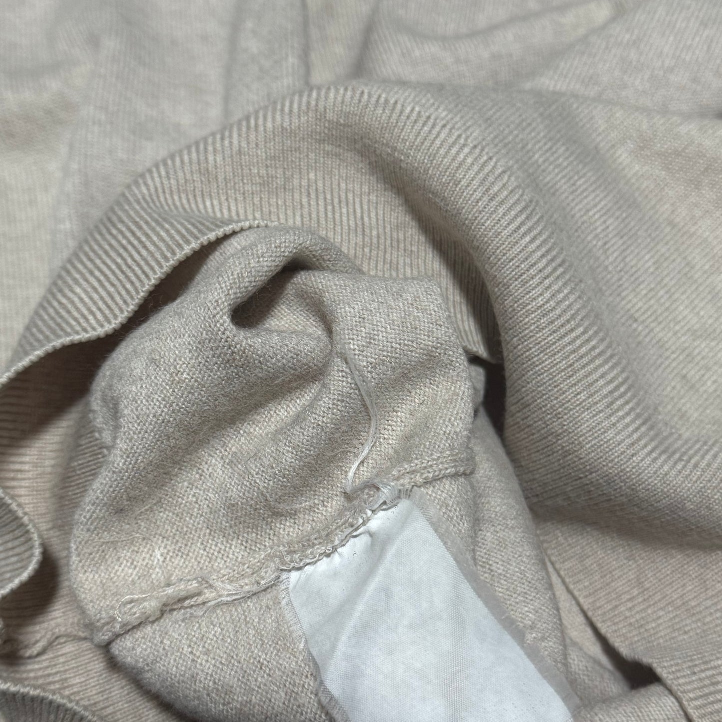 Burberry’s London cream vintage wool sweatshirt