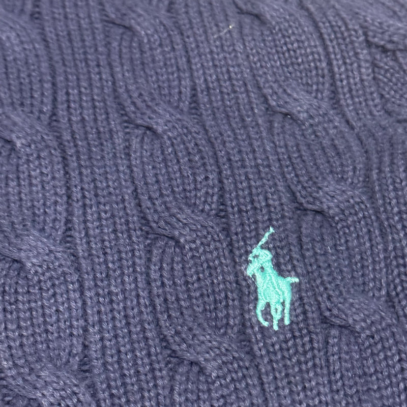 Detailansicht: Sourced limited accessories and clothes Ralph Lauren Sport knitted zip-up hoodie – Logo, Nähte oder Material