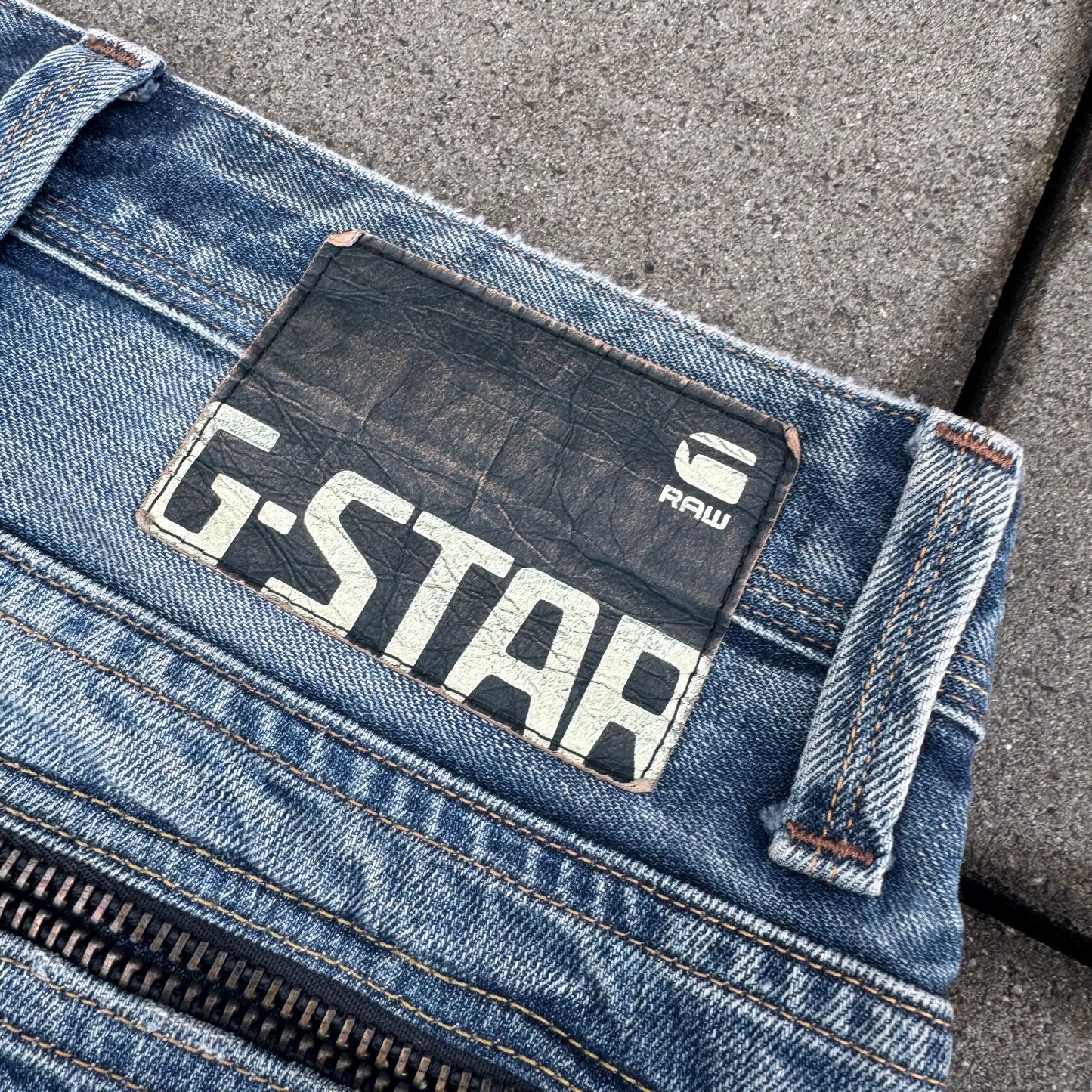 G-Star Raw slightly ripped straight jeans