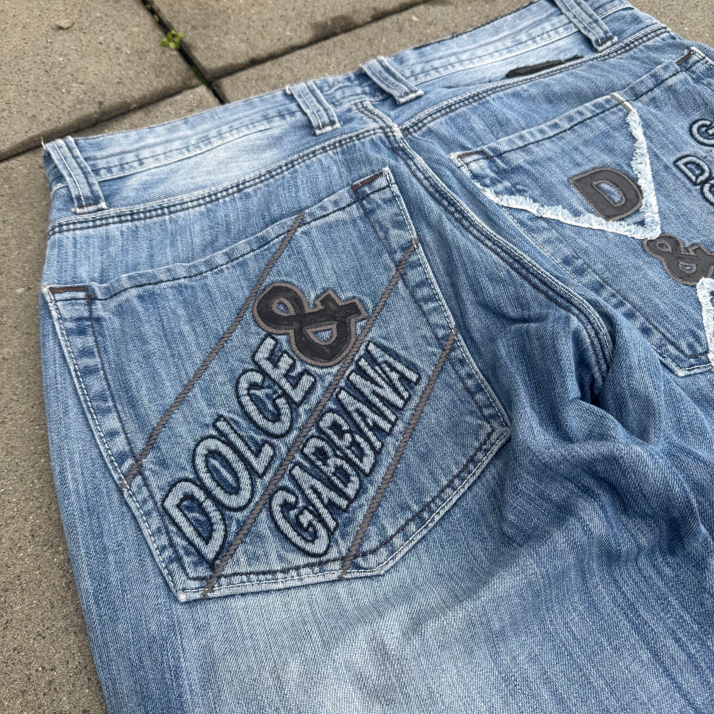 Dolce & Gabbana vintage embroidered jeans