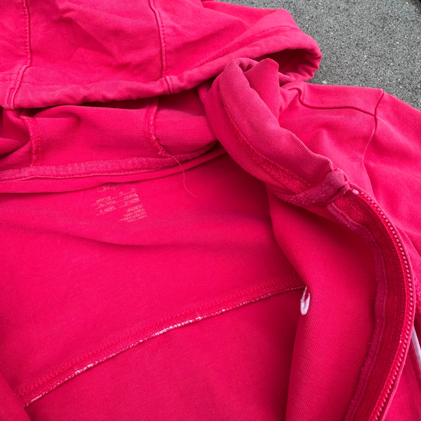 Nike vintage pink zip-up hoodie