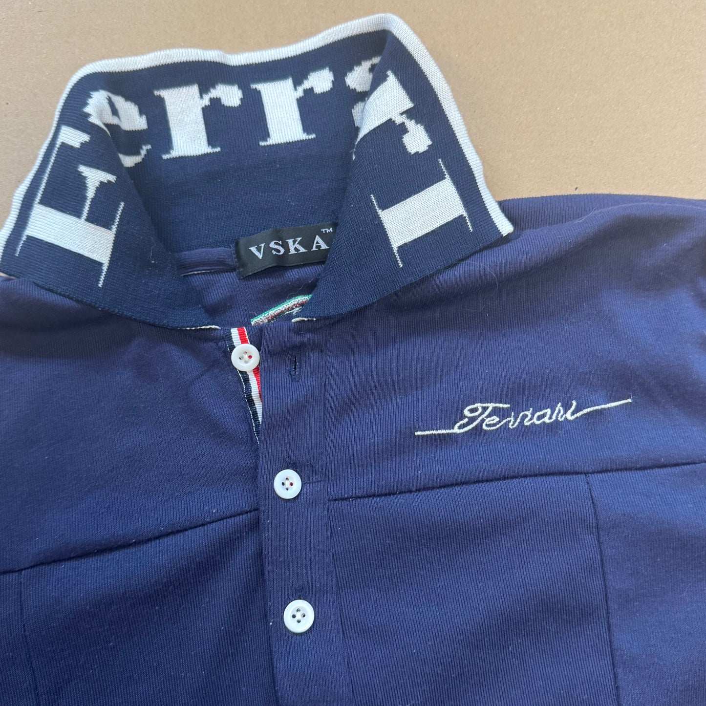 Ferrari designer slim-fit poloshirt