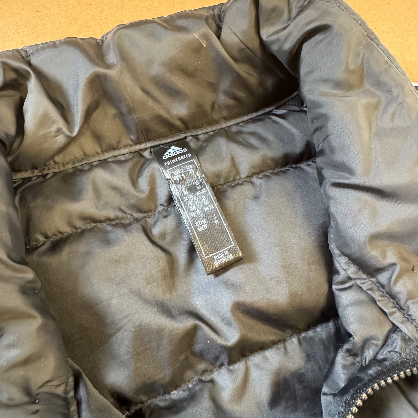 Adidas black three stripes casual vest