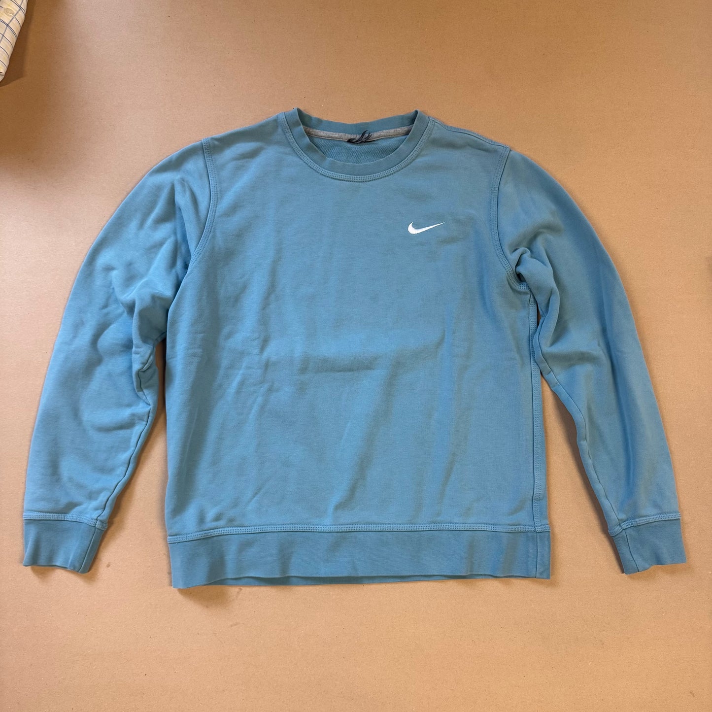 Nike baby blue swoosh crewneck