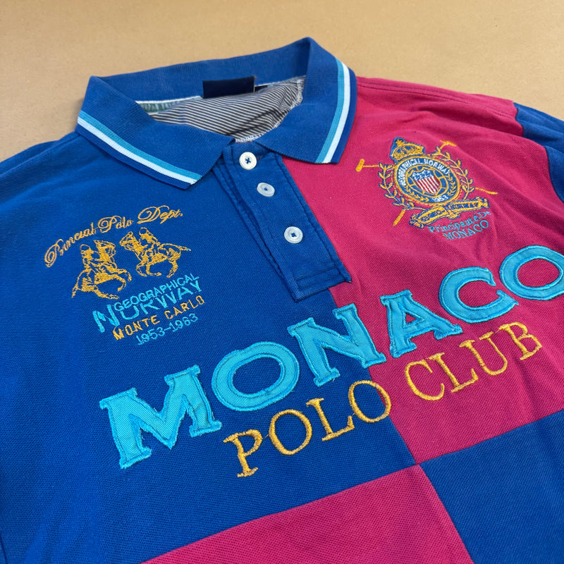 Detailansicht: Sourced limited accessories and clothes Monaco Polo Team Geographical Norway long sleeve – Logo, Nähte oder Material