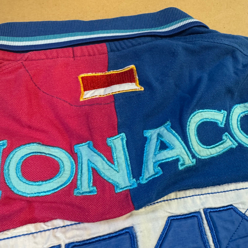 Detailansicht: Sourced limited accessories and clothes Monaco Polo Team Geographical Norway long sleeve – Logo, Nähte oder Material