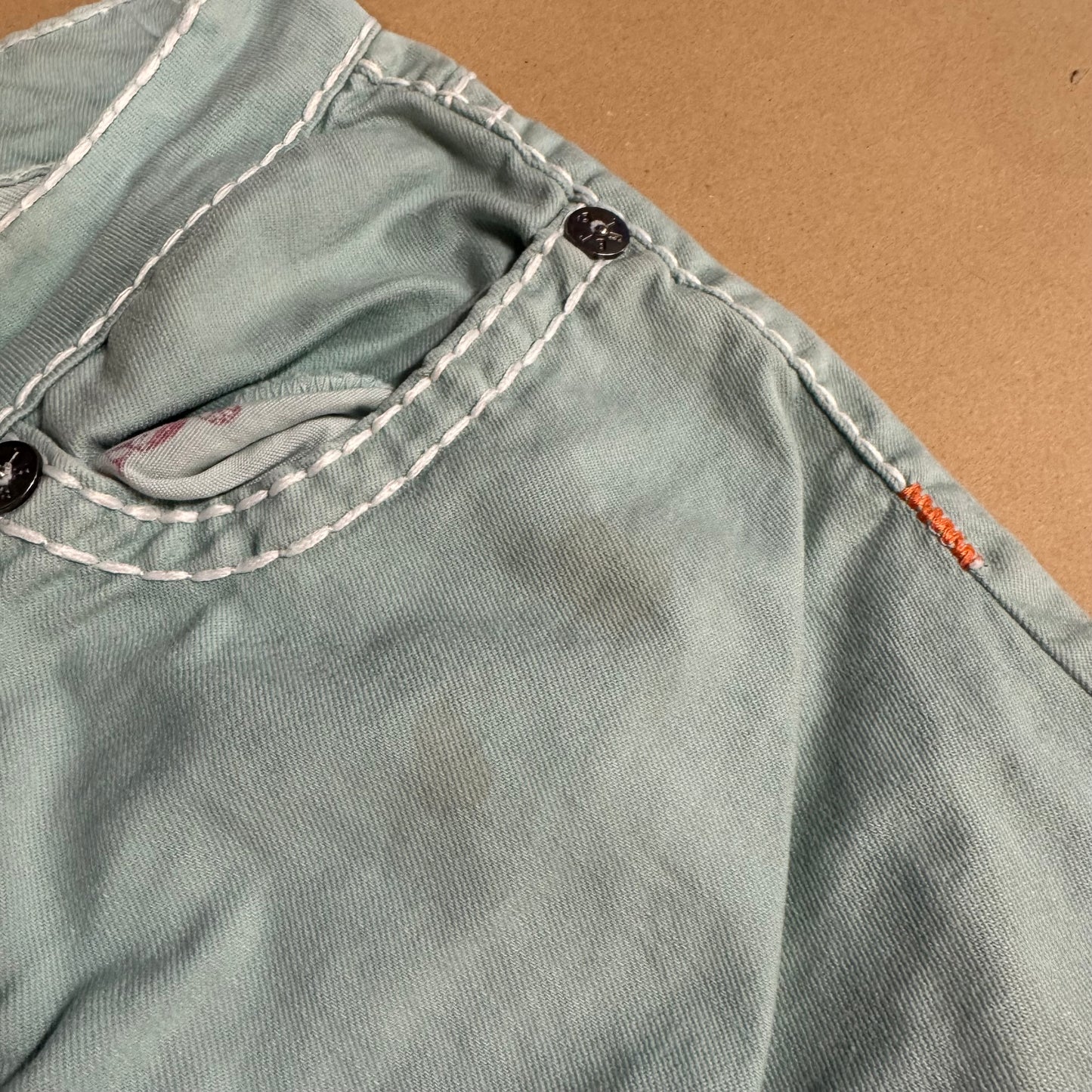 True Religion turquoise vintage pants