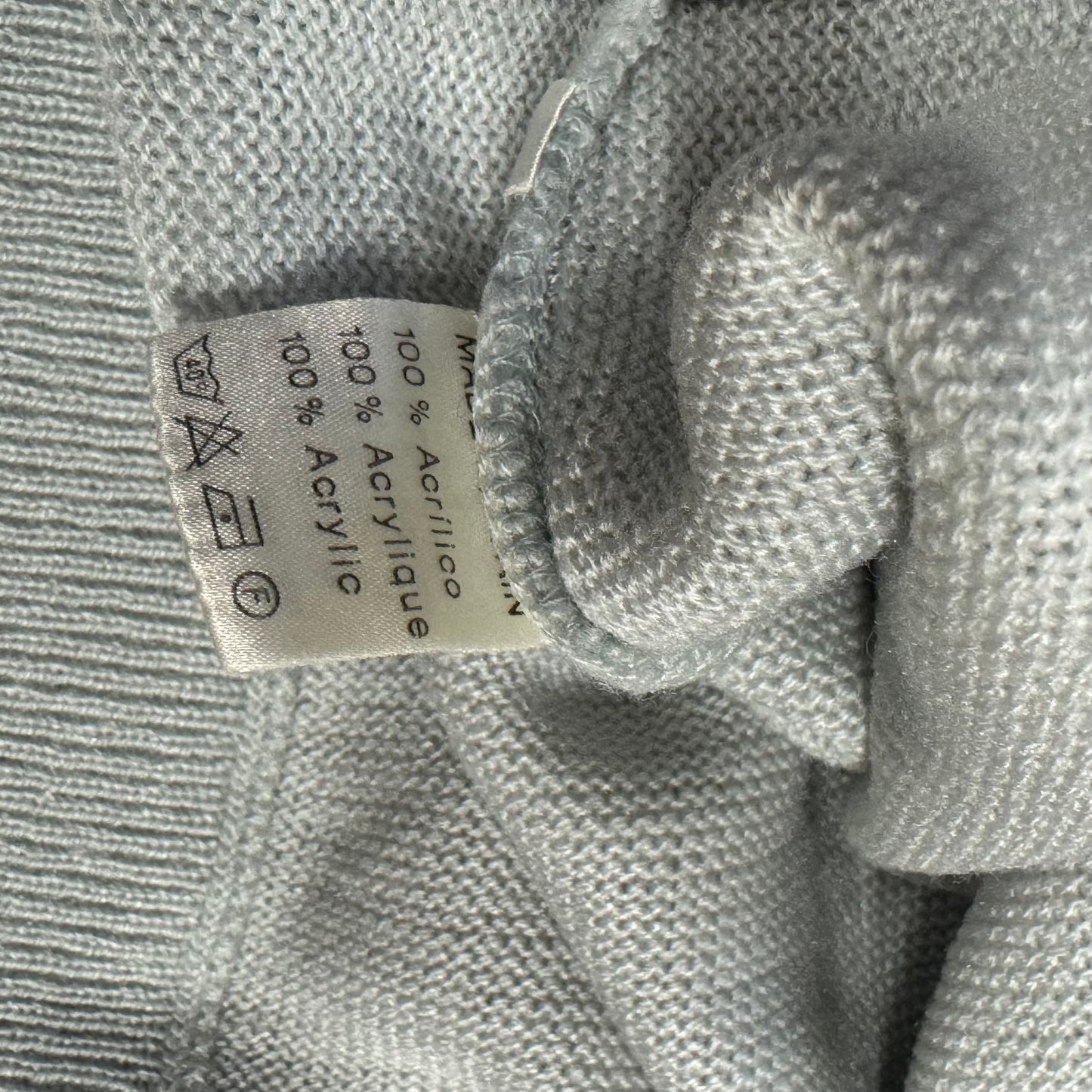 Lacoste vintage grey knitted cardigan