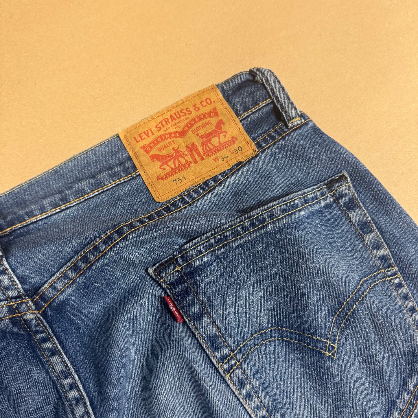 Levi Strauss vintage straight leg denim jeans