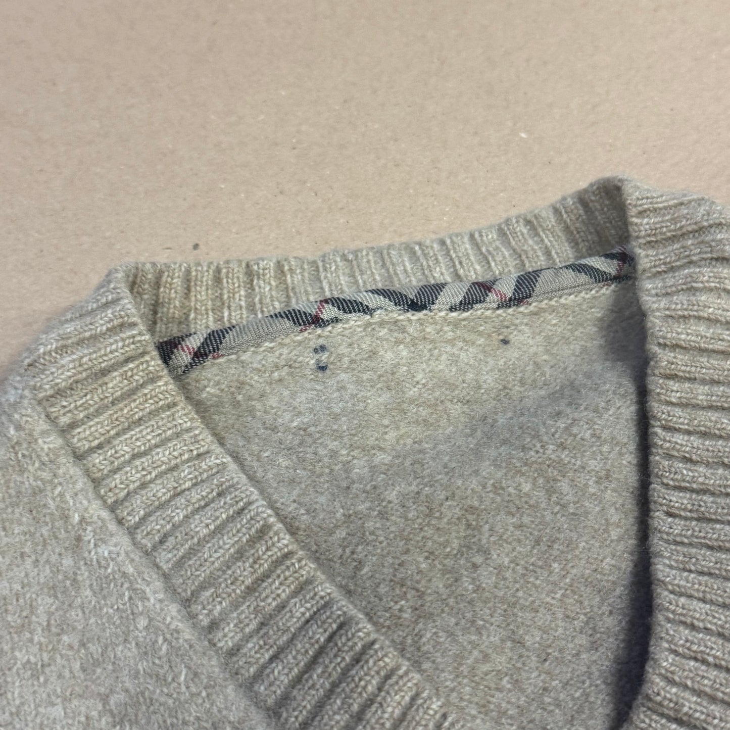 Burberry vintage brown wool vest