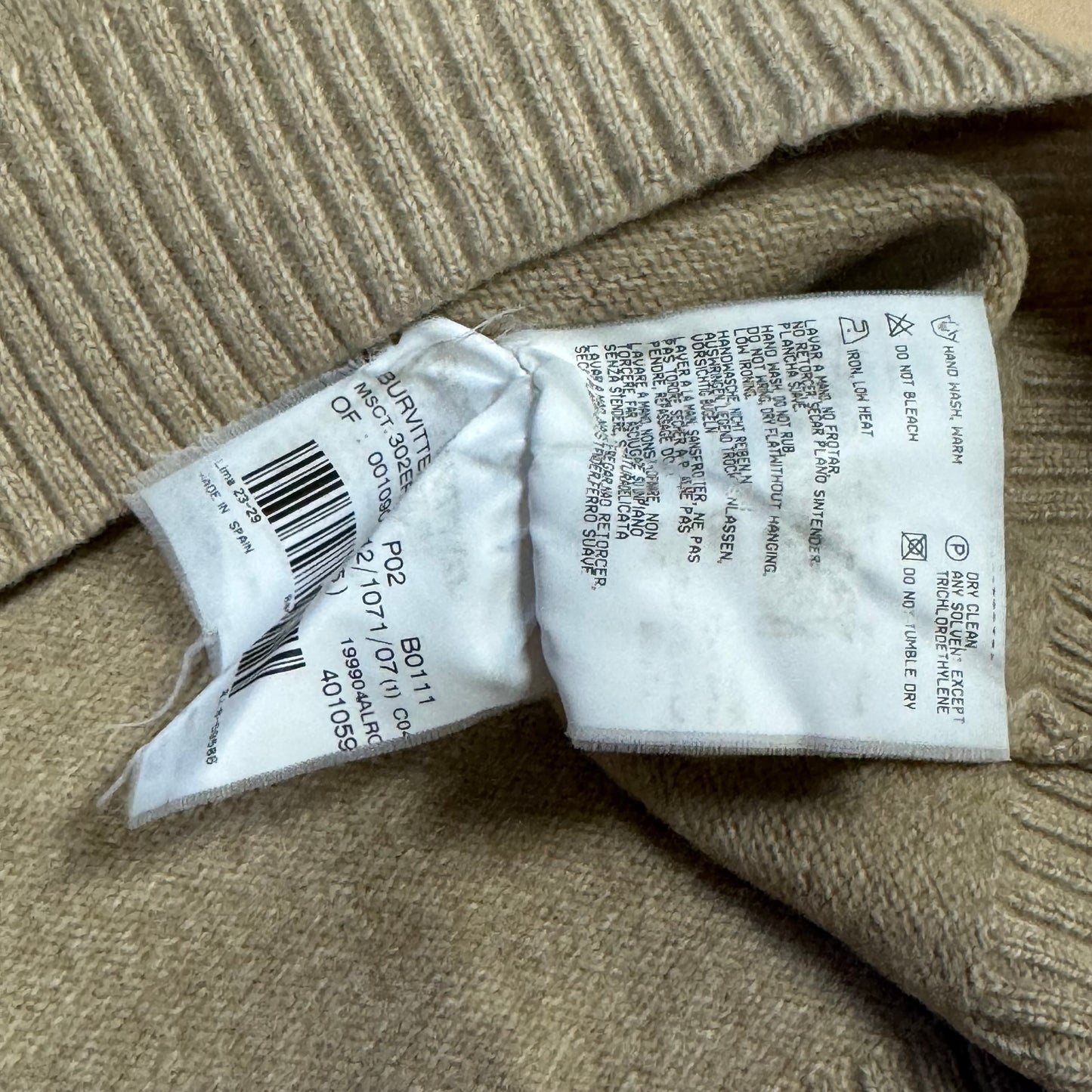 Burberry vintage brown wool vest