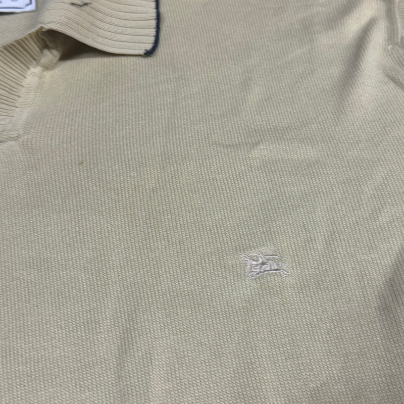 Detailansicht: Sourced limited accessories and clothes Vintage Burberry’s cream light sweatshirt – Logo, Nähte oder Material