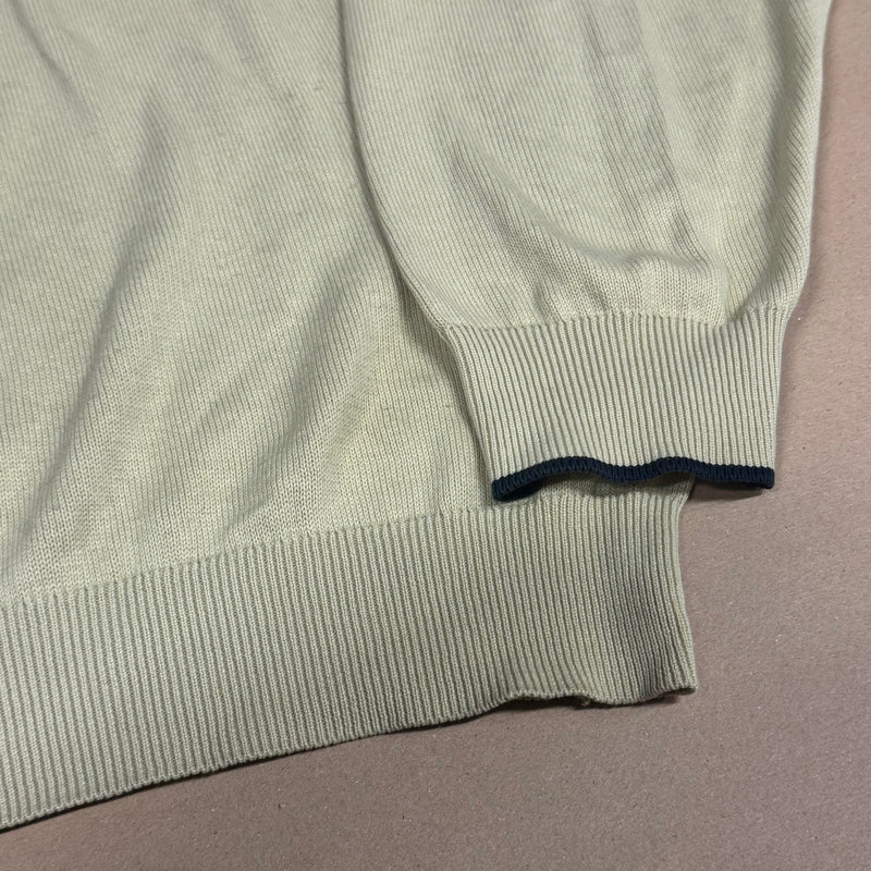 Detailansicht: Sourced limited accessories and clothes Vintage Burberry’s cream light sweatshirt – Logo, Nähte oder Material