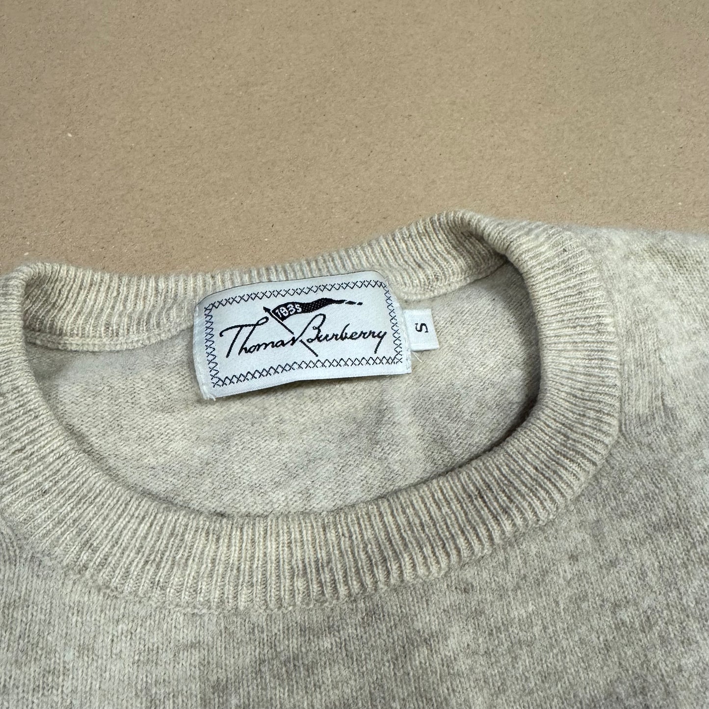 Thomas Burberry lambswool vintage sweatshirt