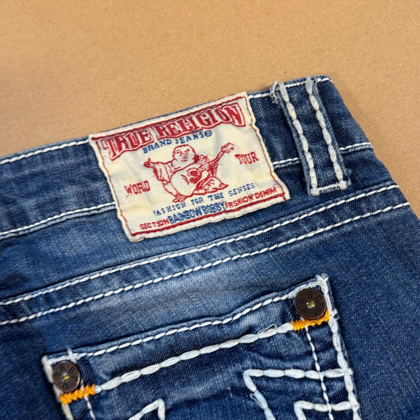 True Religion straight blue vintage jeans