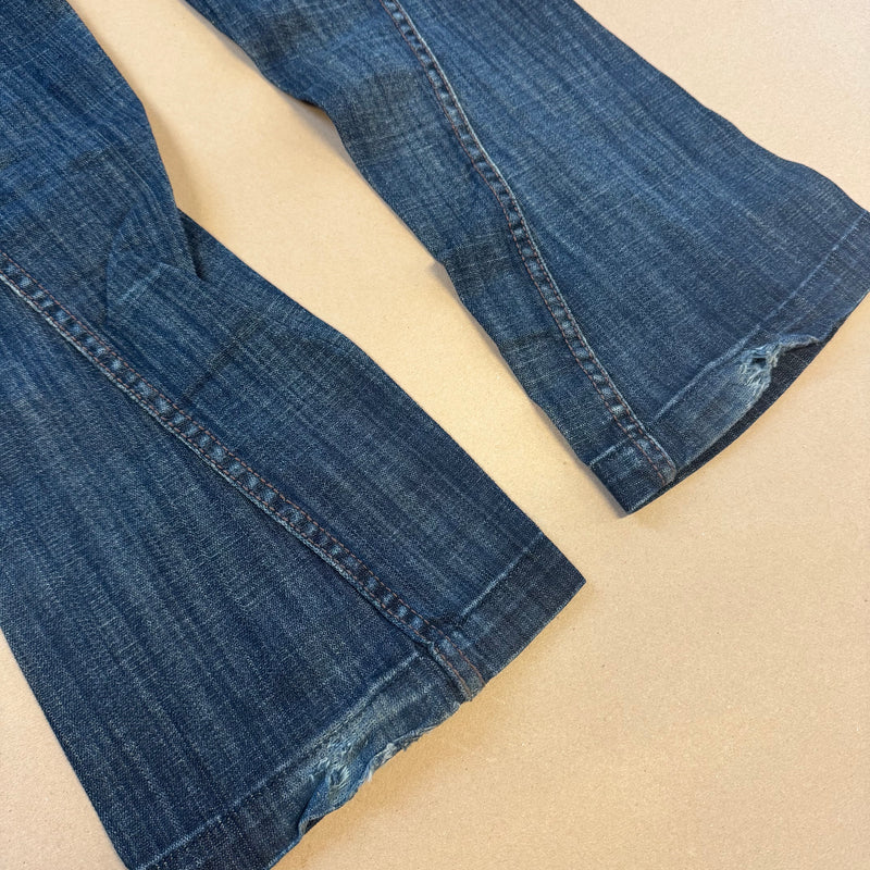 Detailansicht: Sourced limited accessories and clothes Miss Sixty floral wide leg stone washed jeans – Logo, Nähte oder Material