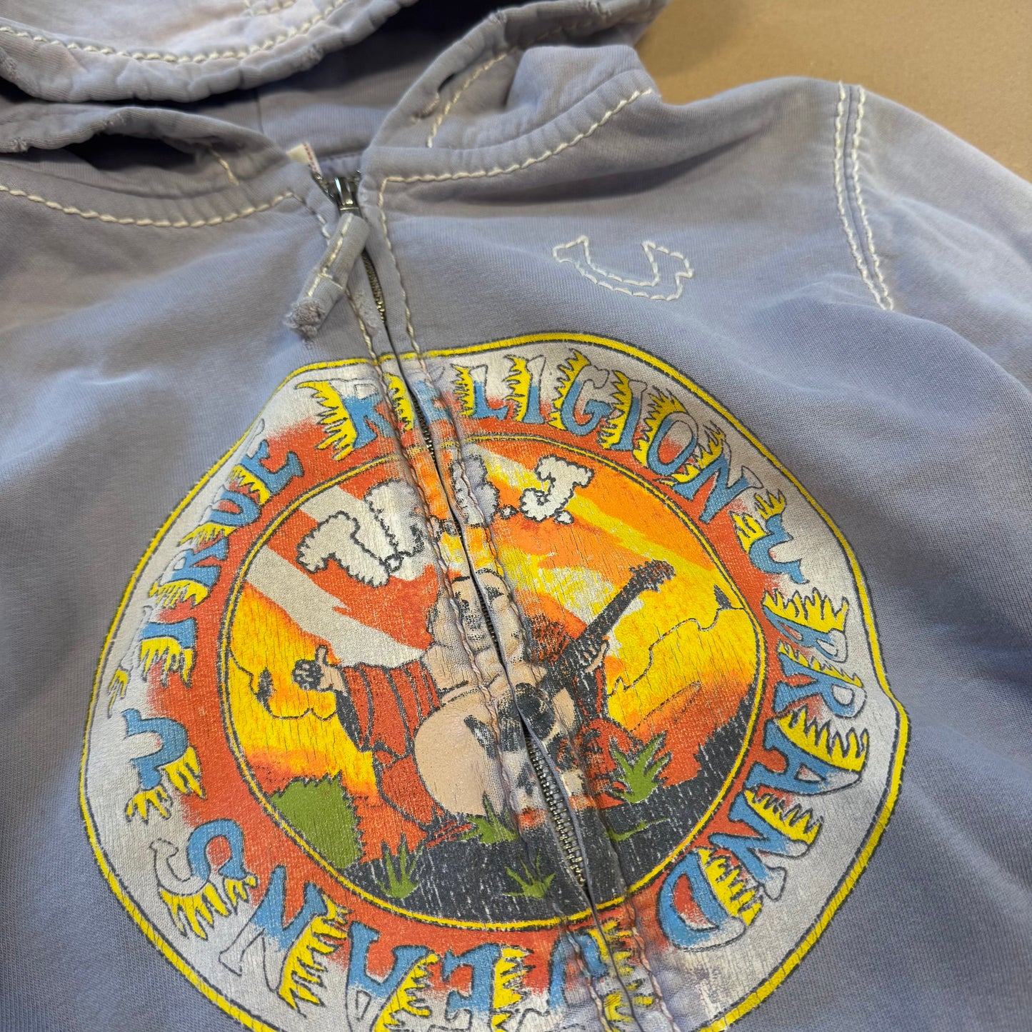 True Religion Brand Jeans destroyed hoodie