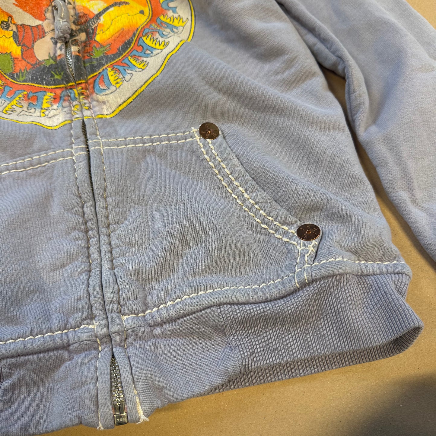 True Religion Brand Jeans destroyed hoodie