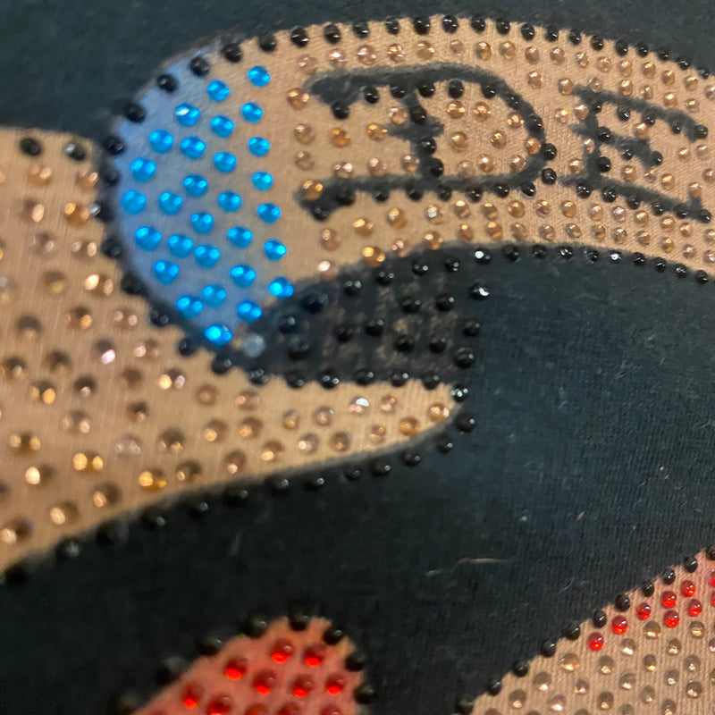 Detailansicht: Sourced limited accessories and clothes Ed Hardy rhinestones shirt – Logo, Nähte oder Material