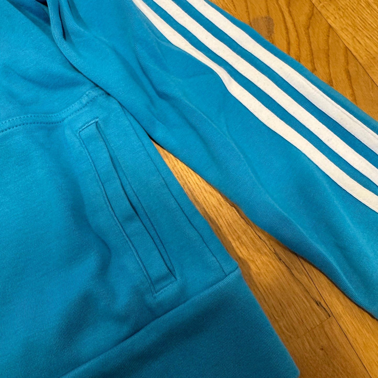 Adidas Y2K light blue zip-up jacket