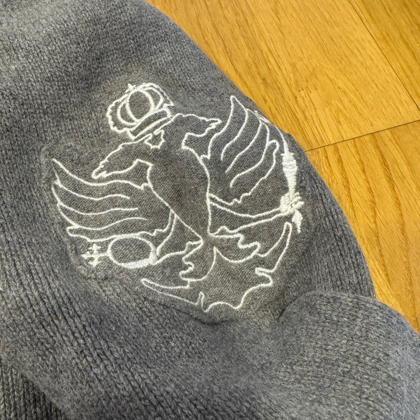 La Martina Replica women’s polo grey wool zip-up