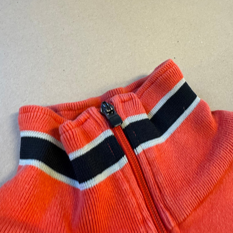 Detailansicht: Sourced limited accessories and clothes Kappa Nederland orange sweatshirt – Logo, Nähte oder Material
