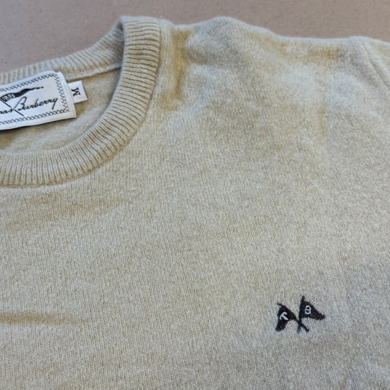 Detailansicht: Sourced limited accessories and clothes Thomas Burberry vintage lambswool womens sweatshirt – Logo, Nähte oder Material