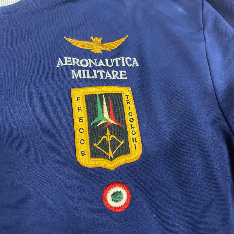 Detailansicht: Sourced limited accessories and clothes Aeronautica Militare zip-up – Logo, Nähte oder Material