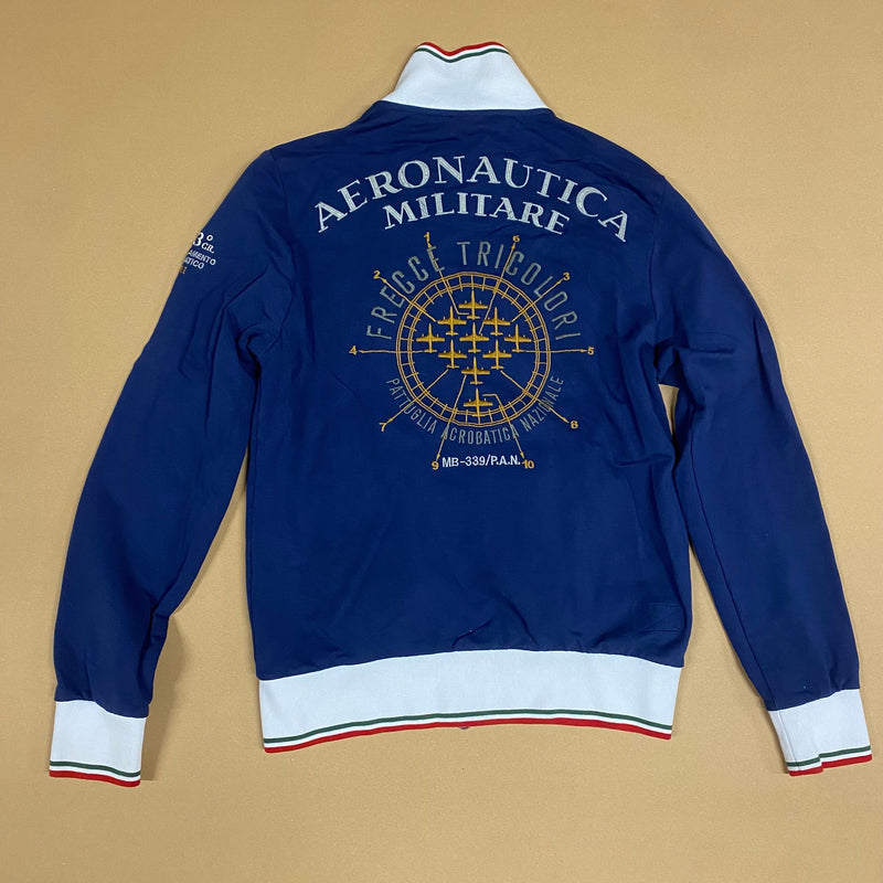Detailansicht: Sourced limited accessories and clothes Aeronautica Militare zip-up – Logo, Nähte oder Material