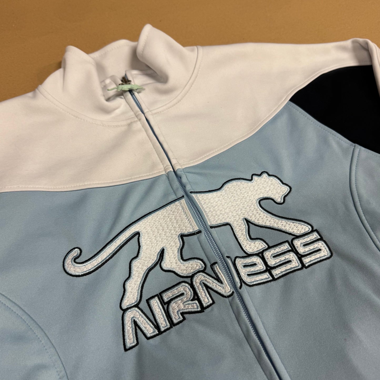Airness streetwear style white track jacket