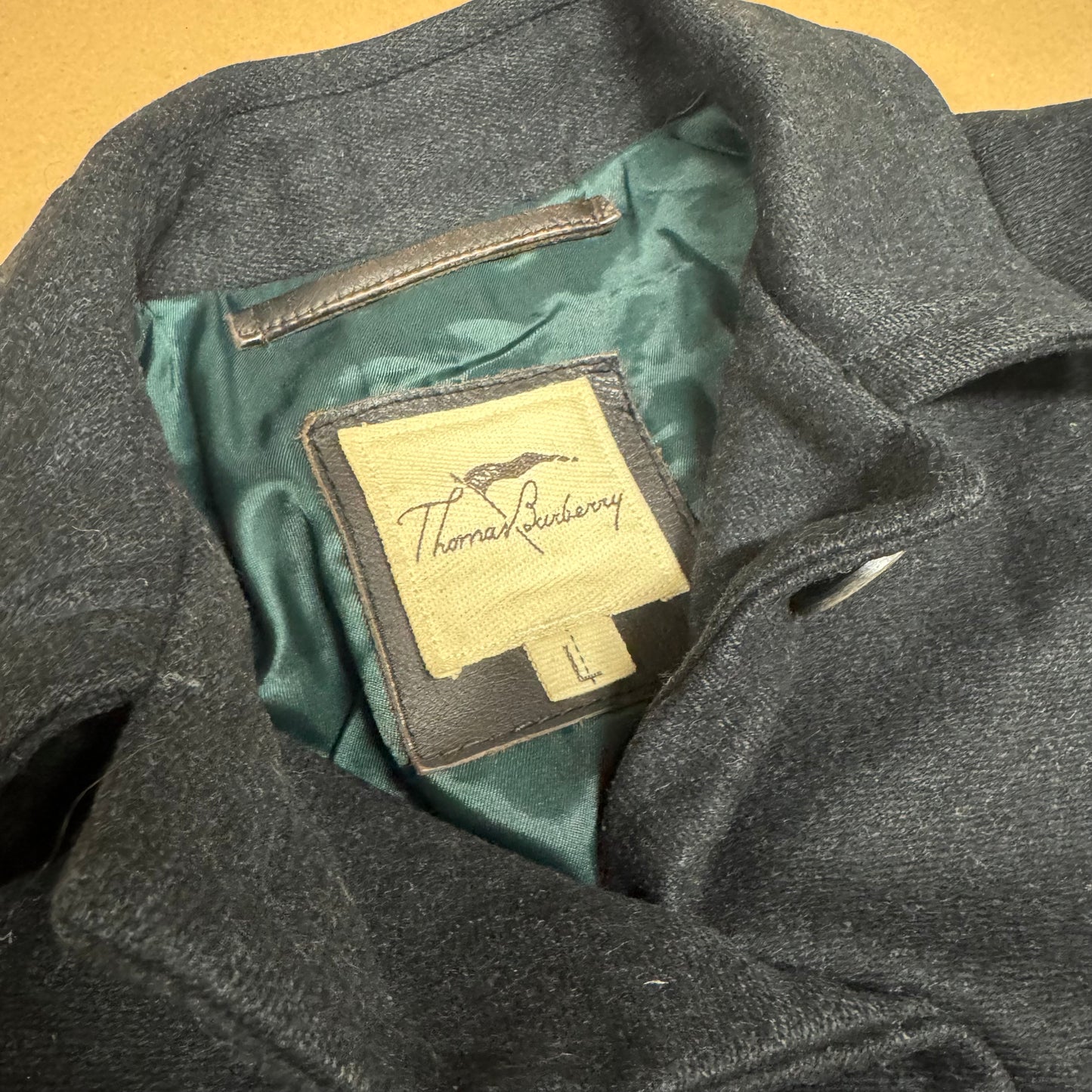 Thomas Burberry vintage womens wool coat