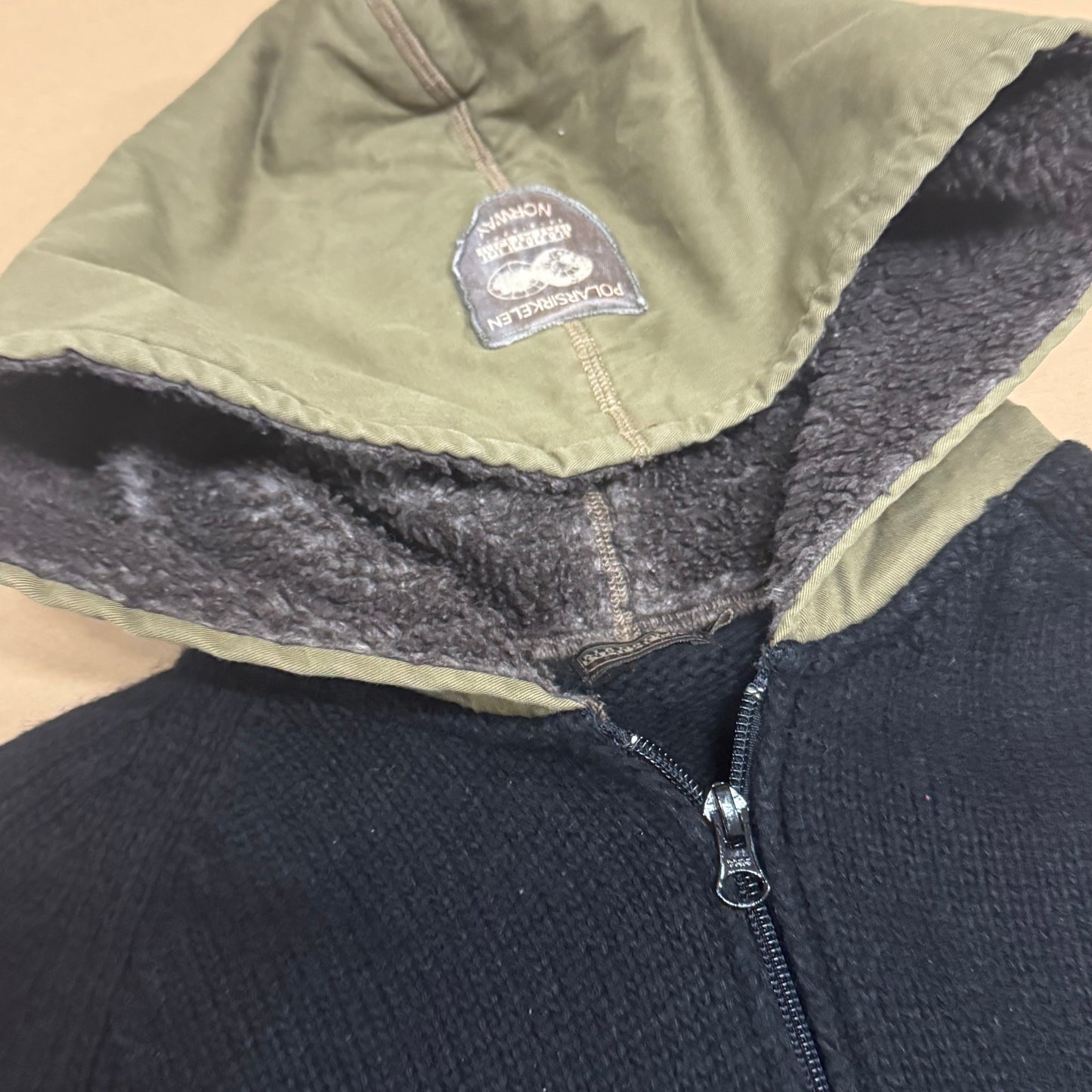 Napapijri vintage black zipped hoodie