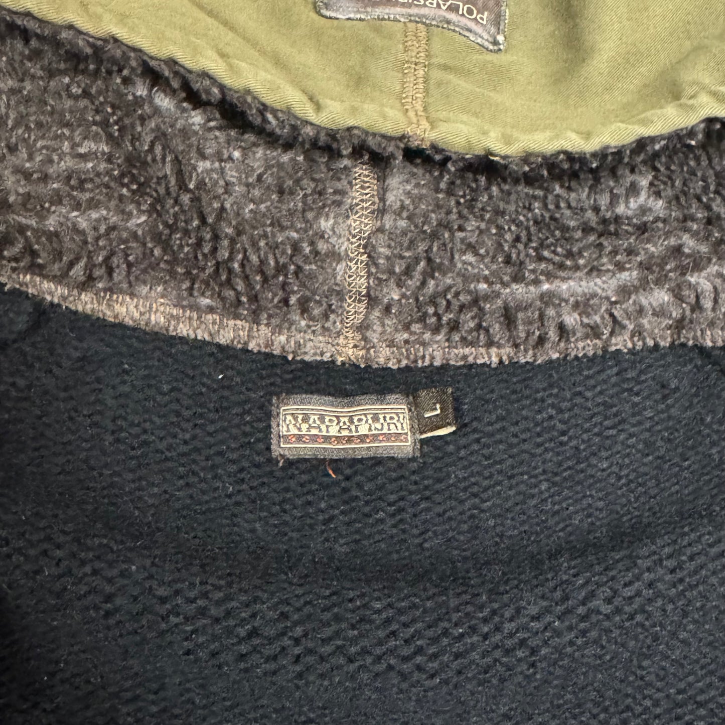 Napapijri vintage black zipped hoodie