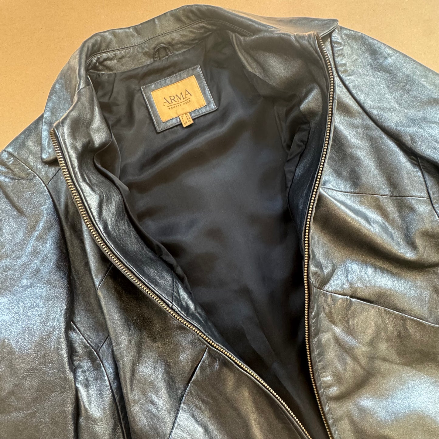 Vintage Arma glitter black coat