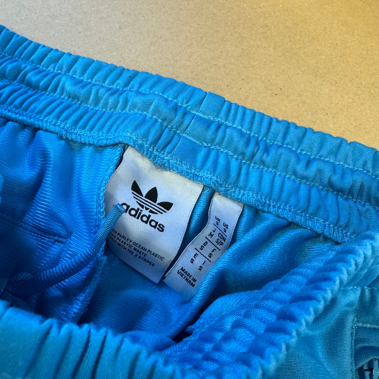 Adidas baby blue vintage track pants
